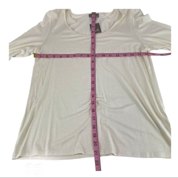 J. Jill Wearever Coll ivory long sleeve top NWT -S - Picture 9 of 10